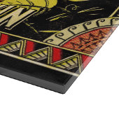 Pompoenlabel Antiek vlindermerk Snijplank (Hoek)