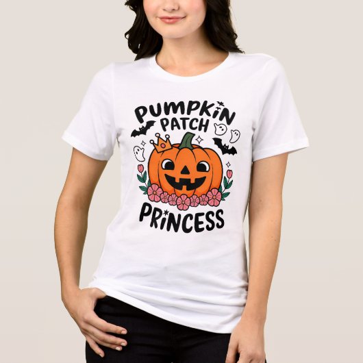 pompoenlapjesprinses Tri-Blend shirt (Voorkant)