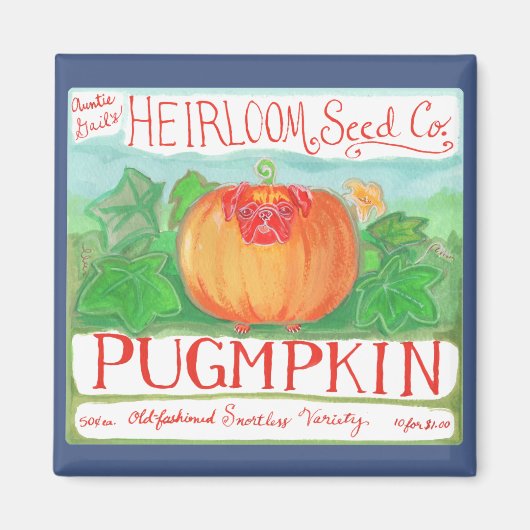 Pompoenmagneet Magneet (Voorkant)