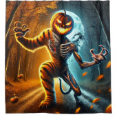 pompoenmonster douchegordijn (Voorkant)