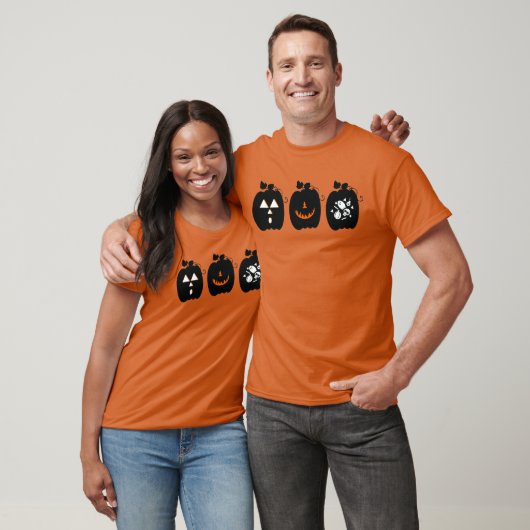 pompoenontwerp Retro Halloween T-shirt (Unisex)