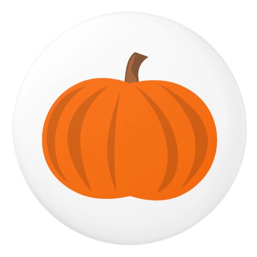 pompoenoogst-Herfst Keramische Knop (Voorkant)