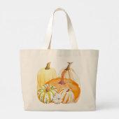 Pompoenoogst op een Canvas tas (12-VI) (Achterkant)