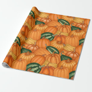 Pompoenpakpapier Cadeaupapier