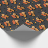 Pompoenpakpapier Cadeaupapier (Hoek)