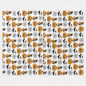 pompoenparade fleece deken (Voorkant (Horizontaal))