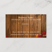 Pompoenpatch rustiek visitekaartje (Achterkant)