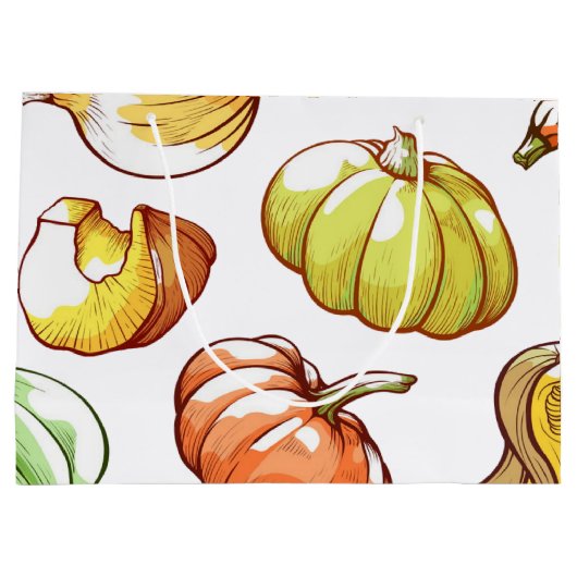 Pompoenpatroon Groot Cadeauzakje (Achterkant)