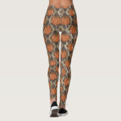  pompoenpatroon Halloween Leggings (Achterkant)