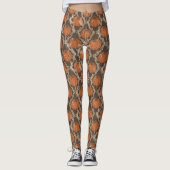  pompoenpatroon Halloween Leggings (Voorkant)