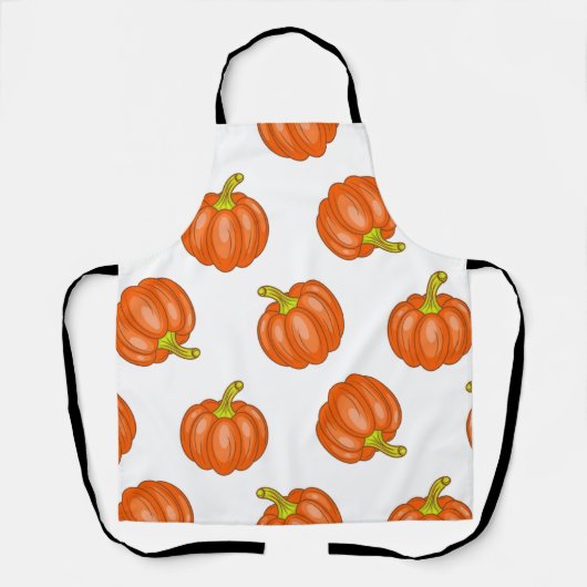 Pompoenpatroon Schort (Voorkant)