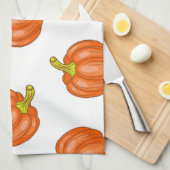 Pompoenpatroon Theedoek (Quarter Fold)