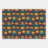 Pompoenpersoonlijkheden Inpakpapier Vel (Voorkant)