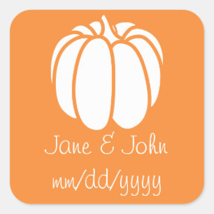 Pompoenpleister in Oranje Sticker