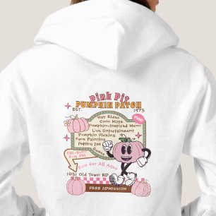 Pompoenpleister Pompoenplukken - Roze Pompoen Hoodie