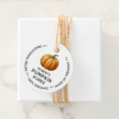 Pompoenpuree label met  pompoen (In situ)
