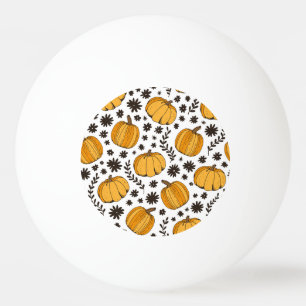 Pompoenschetsen: met de hand getekend naadloos pat pingpongballen
