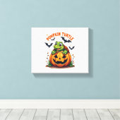 pompoenschildpad canvas afdruk (Insitu (Houten vloer))