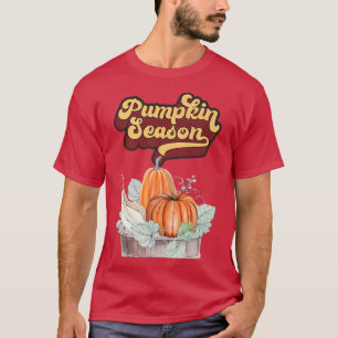 Pompoenseizoen,hallo herfst,valbladeren,herfst en t-shirt