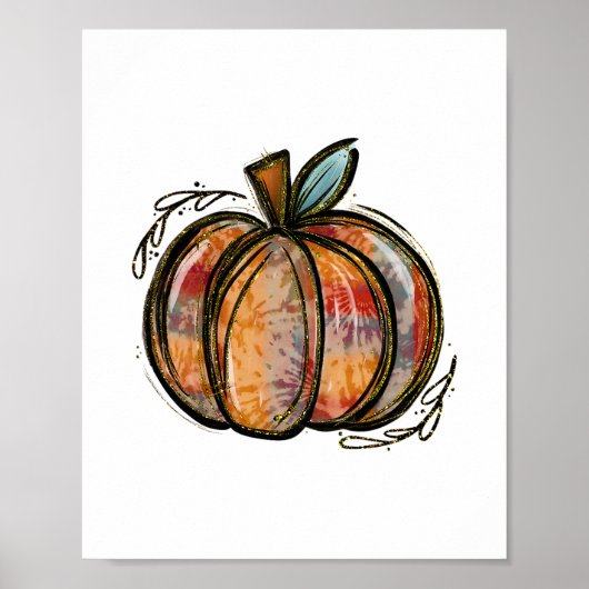 Pompoenseizoen Herfst Fall Y'all Bladeren Thanksgi Poster (Voorkant)