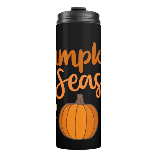 Pompoenseizoen Herfst Thermosbeker (Voorkant)