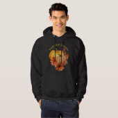 Pompoenseizoen Hoodie met Herfstbloemen (Voorkant volledig)