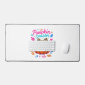 Pompoenseizoen Leopard Bow Design - Schattigee Her Bureaumat (Keyboard & Muis)