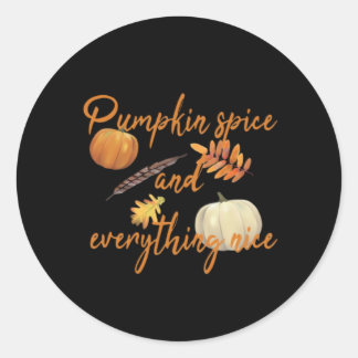 Pompoenspecerij en alles mooi - Funny Halloween Ronde Sticker