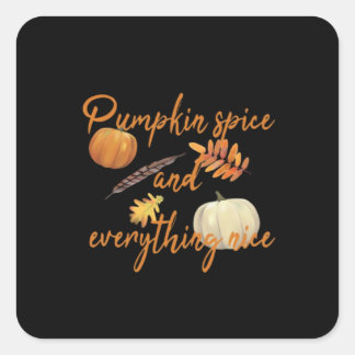 Pompoenspecerij en alles mooi - Funny Halloween Vierkante Sticker