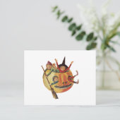 Pompoenspel ( Halloween-kaart) Briefkaart (Staand voorkant)