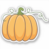 Pompoensticker Sticker (Voorkant)