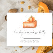 Pompoentaart - hoe groot is mama's buik informatiekaartje