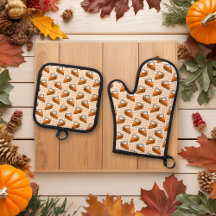 Pompoentaart op Oranje geruite Thanksgiving
