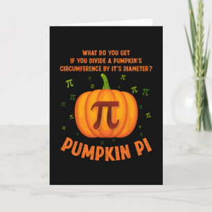 Pompoentaart Pi Wiskundeleraar Shirt Grappige Hall Kaart