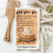 Pompoentaart recept gepersonaliseerd theedoek