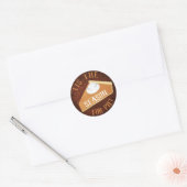 Pompoentaart seizoen ronde sticker (Envelop)