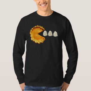 Pompoentaart Witte Slagroom Videospel Thanksgiving T-shirt