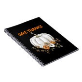 Pompoenthema- Geef Bedankt Notitieboek (Rechterzijde)