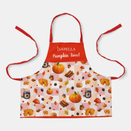 Pompoentijd! Schattigee Herfst voor kinderen Schort