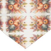 Pompoenval kleuren korte tafelloper (Hoek)