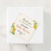 pompoenwijnpatroon bedankjes labels (In situ)