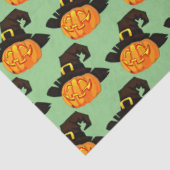 Pompoenwitch Halloween-weefselpapier Tissuepapier (Detail)