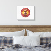 Pompogasmasker Halloween-ontwerp Canvas Afdruk (Insitu (Slaapkamer))