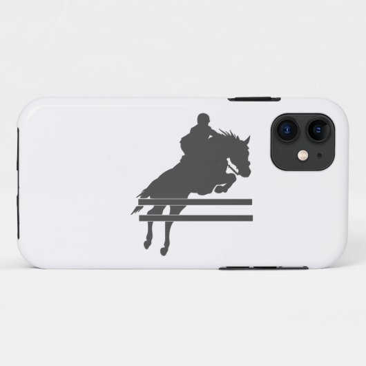 Pomppaard silhouet - Kies achtergrondkleur Case-Mate iPhone Case (Achterkant (horizontaal))