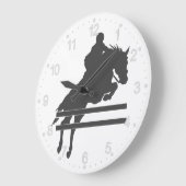 Pomppaard silhouet - Kies achtergrondkleur Grote Klok (Hoek)