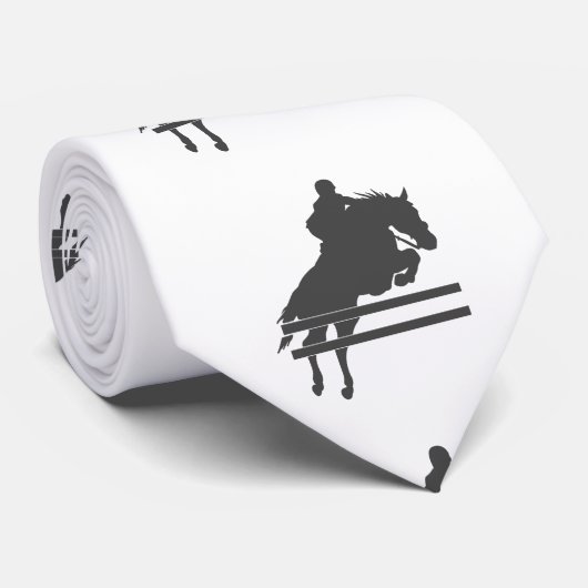 Pomppaard silhouet - Kies achtergrondkleur Stropdas (Opgerold)