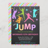 Pompuitnodiging / Trampoline-uitnodiging Kaart (Voorkant / Achterkant)