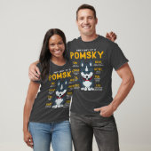 Pomsky Anatomy Funny Dog mam Papa Gift T-shirt (Unisex)