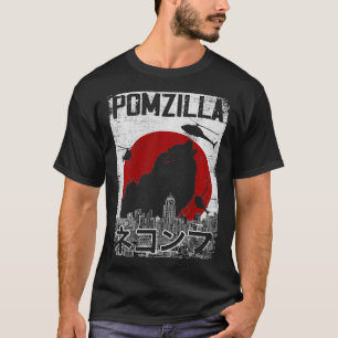 Pomzilla retro Pommerse Hondenliefhebber 50 T-shirt
