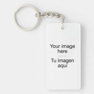 Pon tu foto propia en plantilla en blanco sleutelhanger